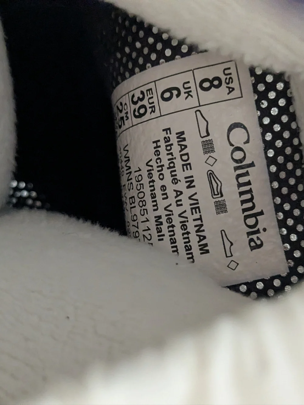 Columbia Minx Shorty Omni-Heat Waterproof Boots - White/Blue - Size 8